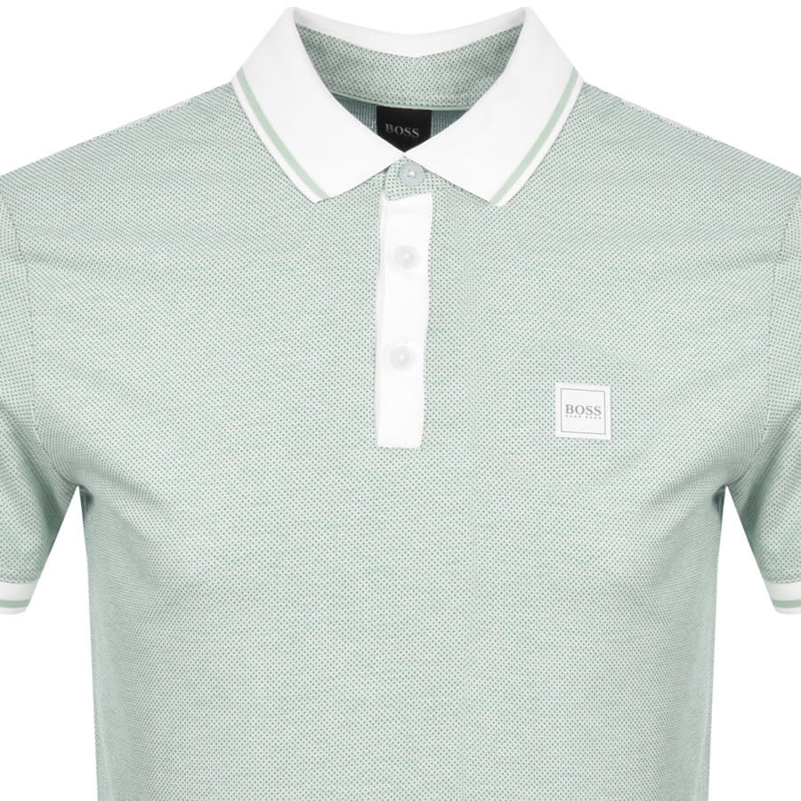Alternative Image for ProductBOSS Partly Short Sleeved Polo T Shirt Green2
